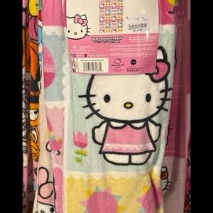 Hello Kitty Pink Easter Spring 50*70 throw blanket